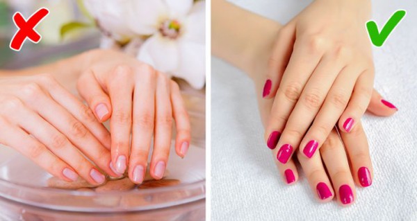 Những sai lầm khiến bộ móng của bạn không đẹp lung linh Những sai lầm khiến bộ móng của bạn không đẹp lung linh