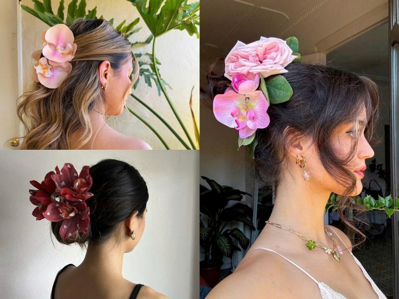 Phụ kiện tóc bản to "lên ngôi" mùa hè 2025 Phụ kiện tóc bản to "lên ngôi" mùa hè 2025