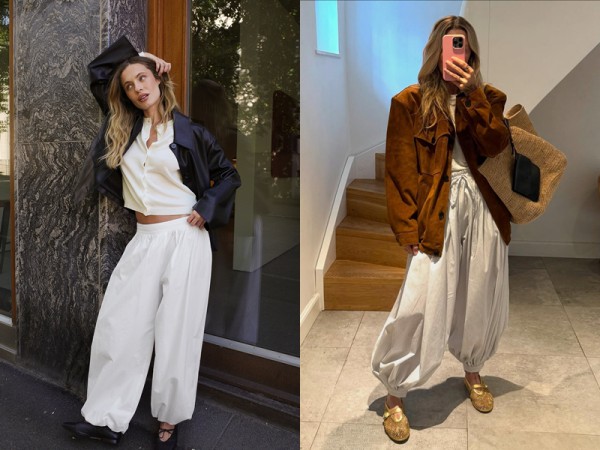 Quần dáng phồng soán ngôi thời trang mùa thu