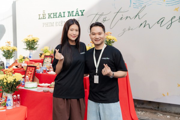 Thiên Ân dịu dàng trong ngày khai máy phim điện ảnh mới