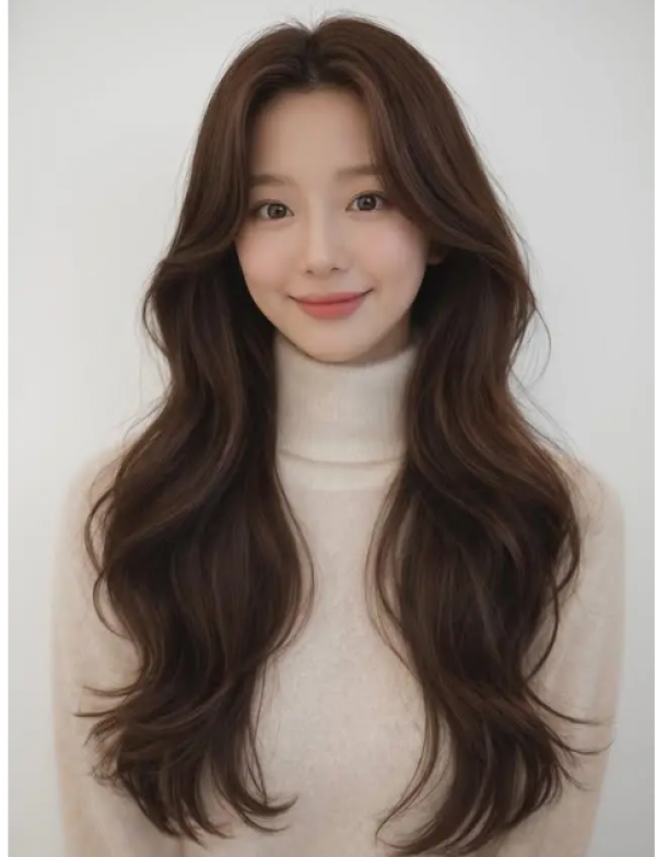 Tóc dài gợn sóng kiểu Hàn Quốc: lựa chọn tạo phong cách cho nhiều độ tuổi