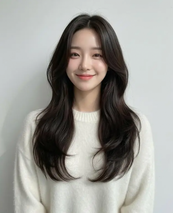 Tóc dài gợn sóng kiểu Hàn Quốc: lựa chọn tạo phong cách cho nhiều độ tuổi