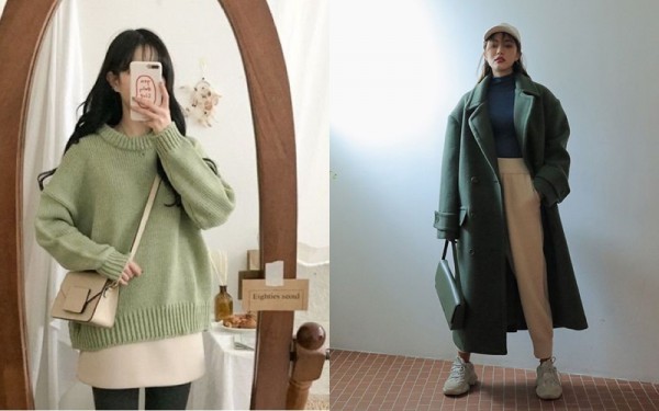 Trang phục màu xanh lá tôn làn da cho phụ nữ châu Á