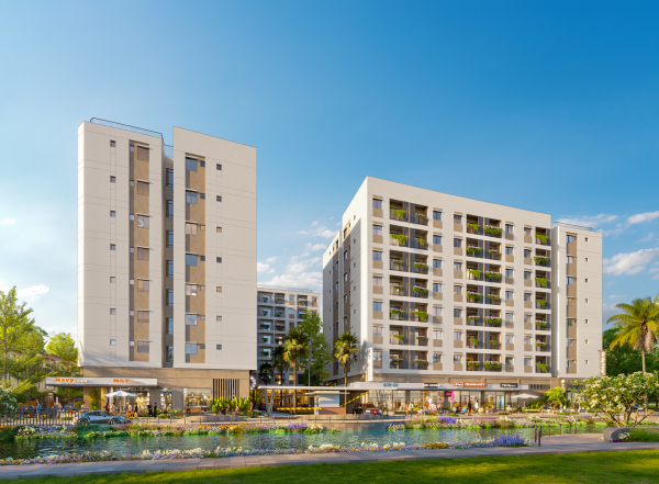 Cất nóc CC NOXH LA Home - An cư trong hệ sinh thái đô thị, công nghiệp