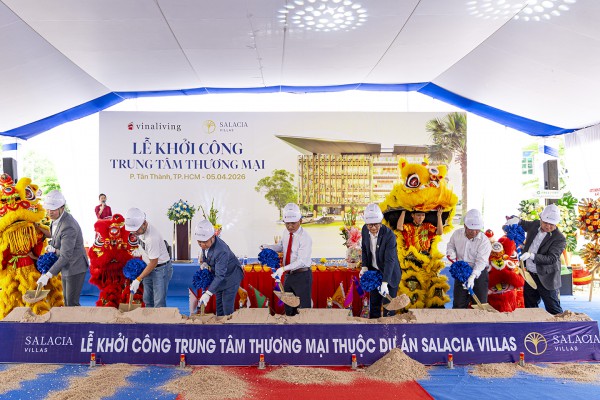 Vinaliving khởi công xây dựng trung tâm thương mại thuộc dự án Salacia Villas Vinaliving khởi công xây dựng trung tâm thương mại thuộc dự án Salacia Villas