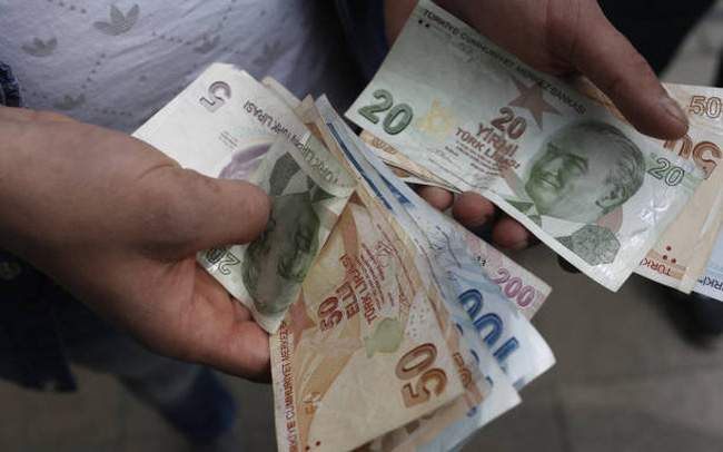 Đồng Lira của Thổ Nhĩ Kỳ mất giá kỷ lục