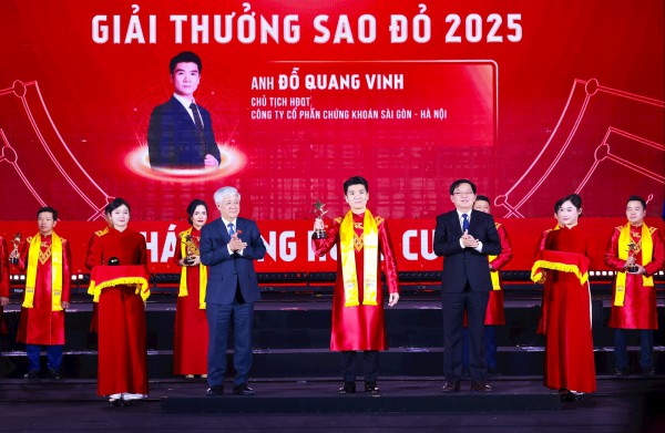 Doanh nhân Đỗ Quang Vinh được vinh danh trong TOP 10 Giải thưởng Sao Đỏ 2025 Doanh nhân Đỗ Quang Vinh được vinh danh trong TOP 10 Giải thưởng Sao Đỏ 2025