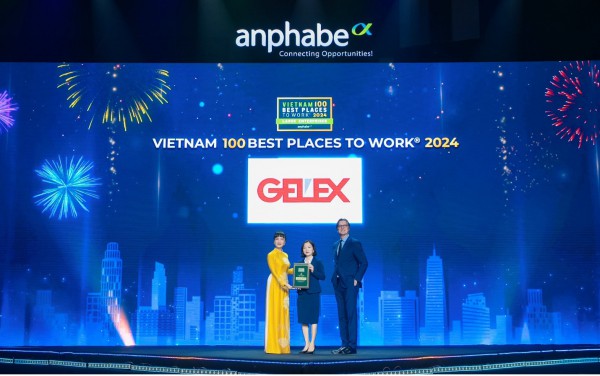 GELEX được xếp hạng TOP 100 nơi làm việc tốt nhất Việt Nam của Anphabe