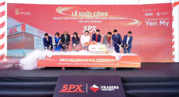Hưng Yên: SPX Express khởi công trung tâm phân loại hàng hóa 17 hecta Hưng Yên: SPX Express khởi công trung tâm phân loại hàng hóa 17 hecta