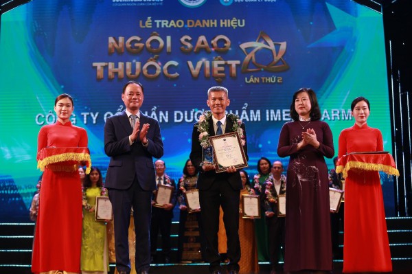 Imexpharm vinh dự nhận giải thưởng “Ngôi Sao Thuốc Việt" lần thứ II
