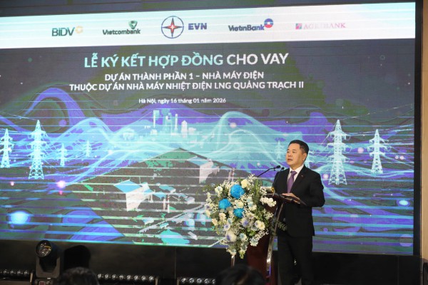 Ký hợp đồng cho vay hơn 29.000 tỷ đồng xây dựng Nhà máy điện LNG Quảng Trạch II