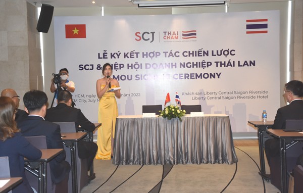 Lễ ký kết hợp tác chiến lược SCJ và Hiệp hội doanh nghiệp Thái Lan