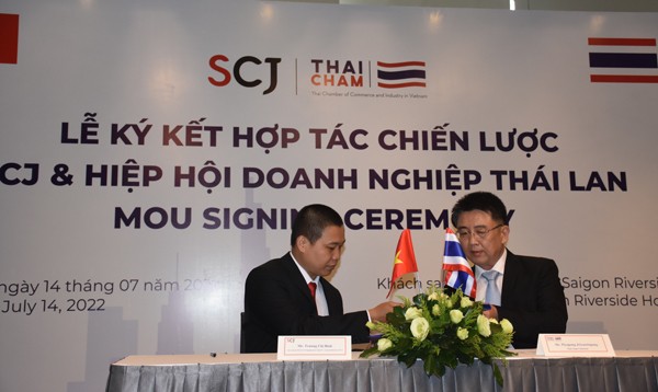 Lễ ký kết hợp tác chiến lược SCJ và Hiệp hội doanh nghiệp Thái Lan