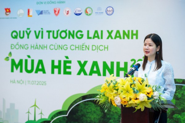 Quỹ Vì tương lai xanh tài trợ gần 3 tỷ đồng cho Chiến dịch Mùa hè Xanh 2025 Quỹ Vì tương lai xanh tài trợ gần 3 tỷ đồng cho Chiến dịch Mùa hè Xanh 2025