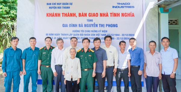 THACO Chu Lai trao tặng 4 ngôi nhà tình nghĩa cho tỉnh Quảng Nam