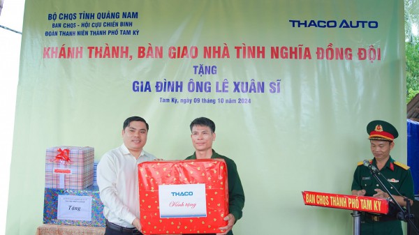 THACO Chu Lai trao tặng 4 ngôi nhà tình nghĩa cho tỉnh Quảng Nam