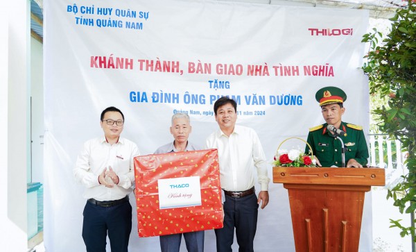 THACO Chu Lai trao tặng 4 ngôi nhà tình nghĩa cho tỉnh Quảng Nam