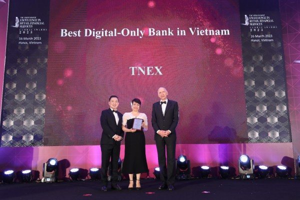 TNEX củng cố vị thế được vinh danh ‘Ngân hàng thuần số tốt nhất Việt Nam’