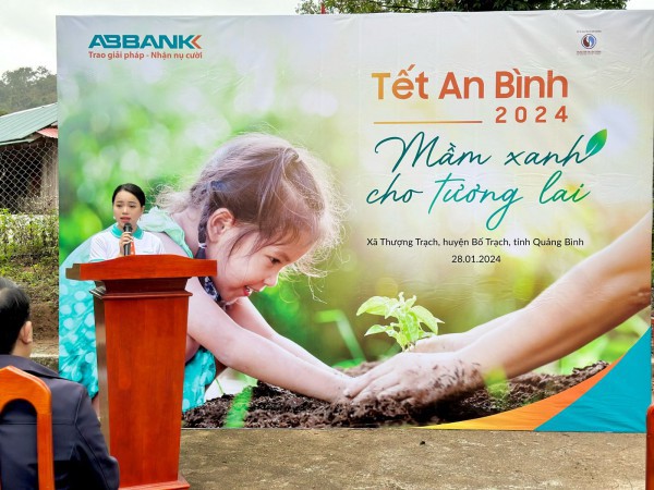 Tết An Bình 2024: ABBANK gây quỹ tài trợ 50.000 cây gỗ lớn cho Quảng Bình