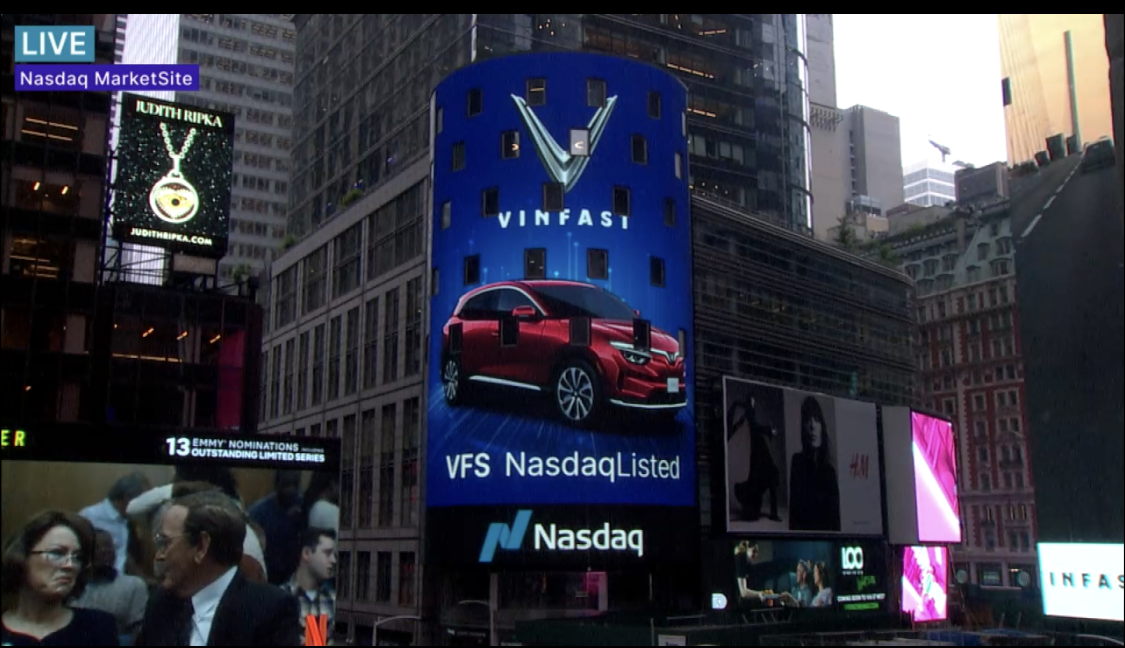 Tối nay cổ phiếu VinFast chính thức giao dịch trên sàn Nasdaq