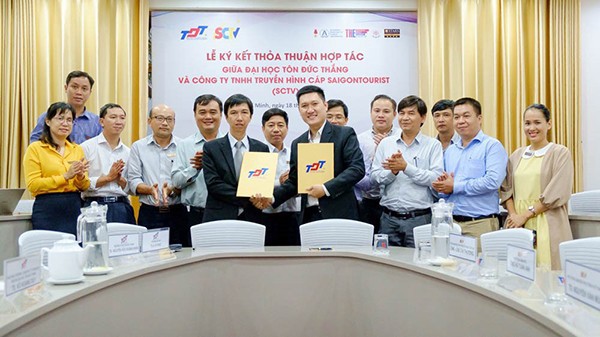 Đại học Tôn Đức Thắng ký thỏa thuận hợp tác với Công ty truyền hình cáp Saigontourist