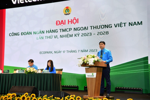 Đại hội Công đoàn Vietcombank lần thứ VI, nhiệm kỳ 2023 - 2028 thành công tốt đẹp