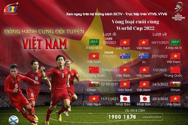 Đồng hành cùng đội tuyển Việt Nam tại vòng loại World Cup 2022