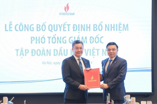 Ông Lê Mạnh Cường được bổ nhiệm làm Phó Tổng Giám đốc Petrovietnam