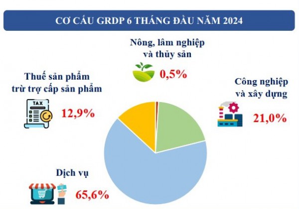 6 tháng đầu năm, kinh tế TP.HCM tăng trưởng 6,46%