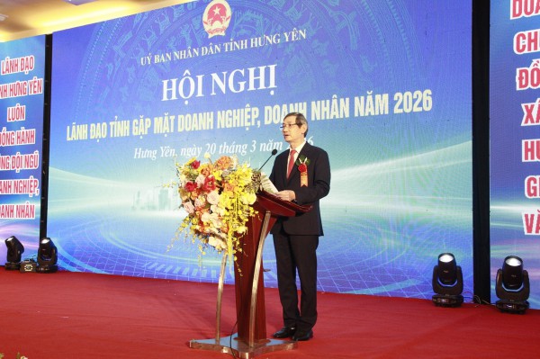 Hưng Yên gặp mặt doanh nghiệp, doanh nhân năm 2026: Đồng hành phát triển, kiến tạo tương lai Hưng Yên gặp mặt doanh nghiệp, doanh nhân năm 2026: Đồng hành phát triển, kiến tạo tương lai