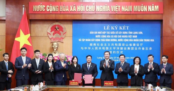 Lạng Sơn: Ký kết hợp tác triển khai dự án hạ tầng với Tập đoàn Xây dựng Thái Bình Dương