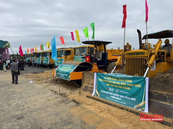 Đà Nẵng khởi công Khu công nghiệp Nam Thăng Bình 3.373 tỷ đồng Đà Nẵng khởi công Khu công nghiệp Nam Thăng Bình 3.373 tỷ đồng