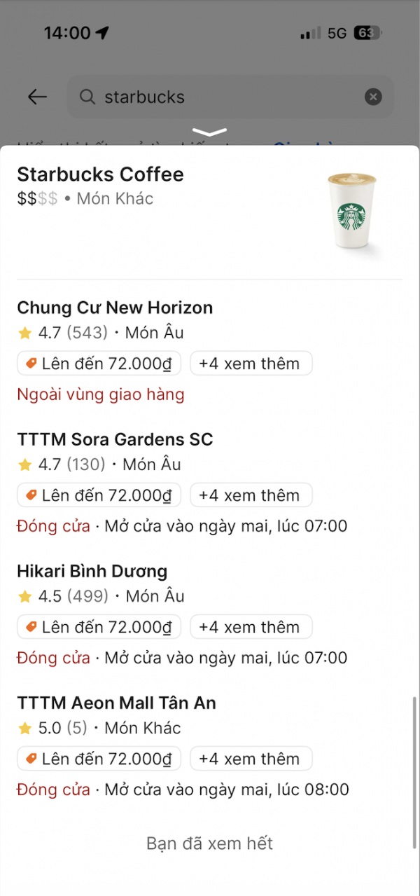 Choáng: Starbucks Việt Nam bất ngờ giá 0 đồng trên ứng dụng, đơn hàng tăng đột biến Choáng: Starbucks Việt Nam bất ngờ giá 0 đồng trên ứng dụng, đơn hàng tăng đột biến