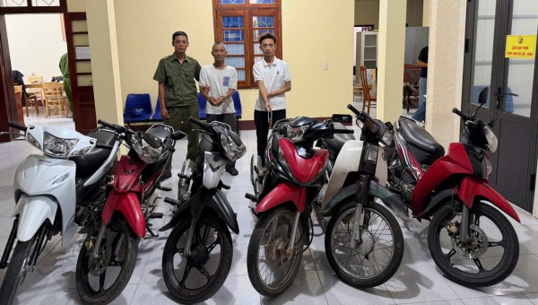 Bắt 2 'siêu trộm' gây ra hơn 20 vụ trộm cắp xe máy tại Quảng Trị