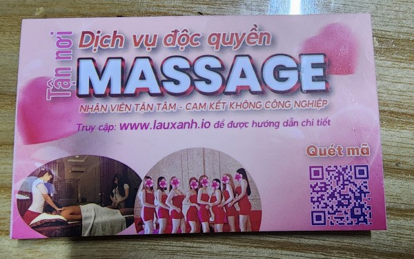 Cảnh báo card massage 