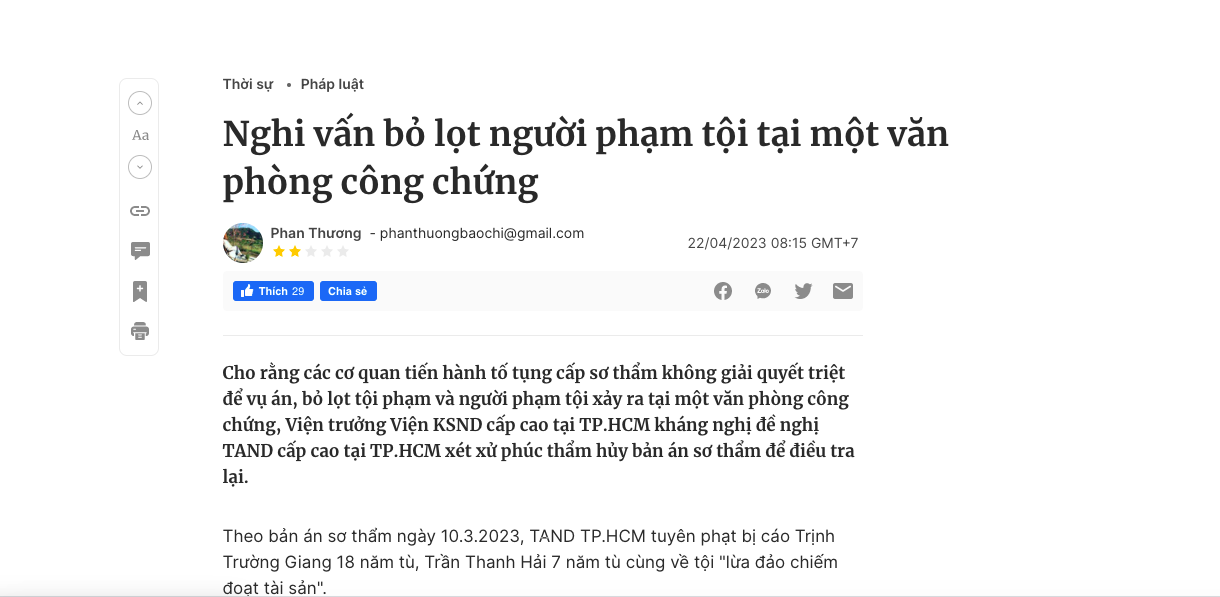 Công chứng viên lãnh án, văn phòng công chứng bồi thường vì thiếu trách nhiệm