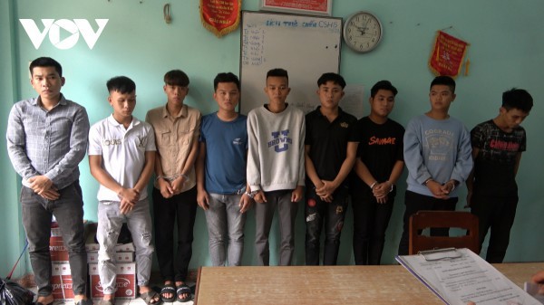 Khởi tố 18 đối tượng gây rối trật tự công cộng ở Bình Định