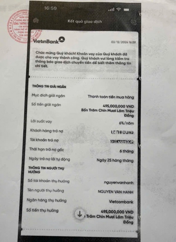 Truy nã nghi phạm chiếm giữ gần 500 triệu đồng do chuyển nhầm tiền