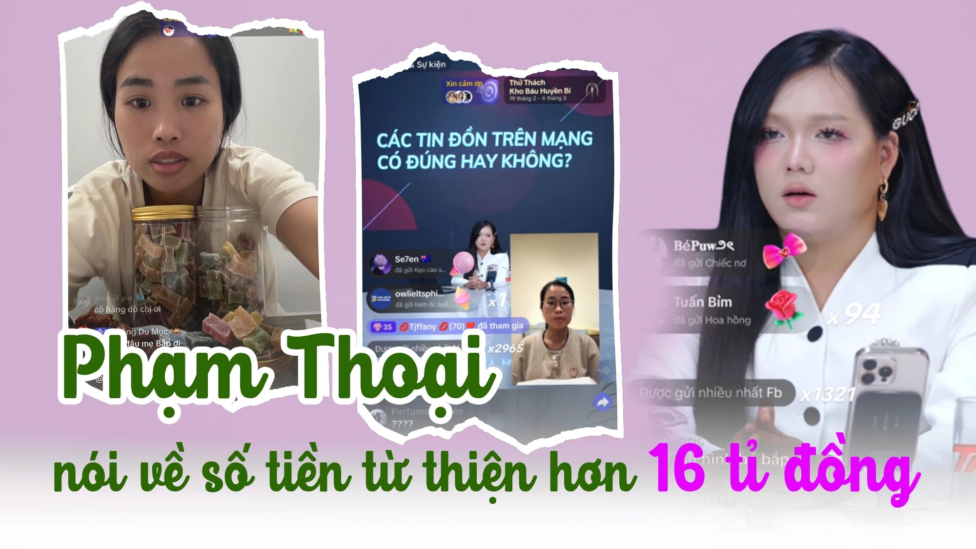 Vụ TikToker Phạm Thoại: Có thể tố giác để công an xác minh số tiền từ thiện