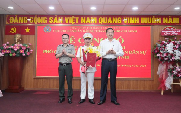 Ông Đỗ Phong Hóa làm Phó cục trưởng Cục Thi hành án dân sự TP.HCM