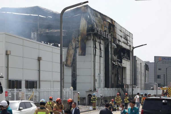 22 người thiệt mạng trong vụ cháy nhà máy pin lithium ở Hàn Quốc