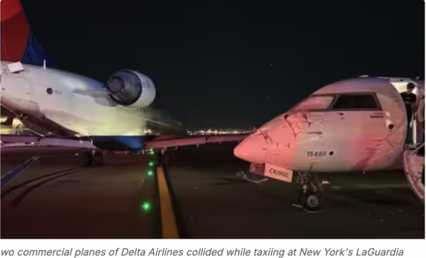 Hai máy bay chở khách va chạm tại sân bay ở New York Hai máy bay chở khách va chạm tại sân bay ở New York