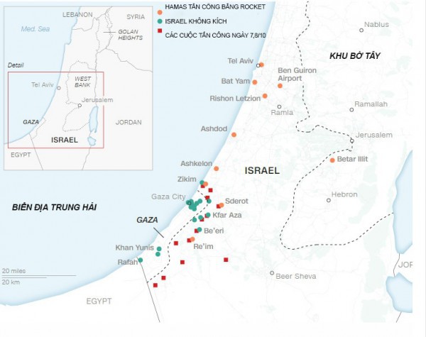 Israel tiếp tục không kích và pháo kích dữ dội vào Gaza