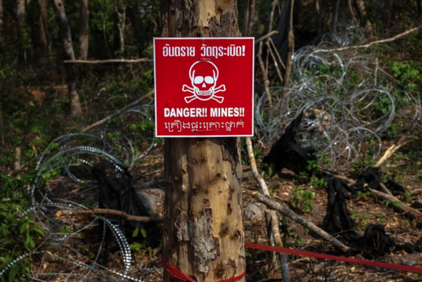 Nổ mìn ở biên giới Thái Lan - Campuchia, một binh sĩ bị thương nặng