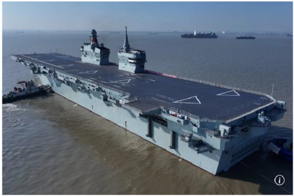 Trung Quốc điều tàu sân bay UAV đầu tiên đến Biển Đông