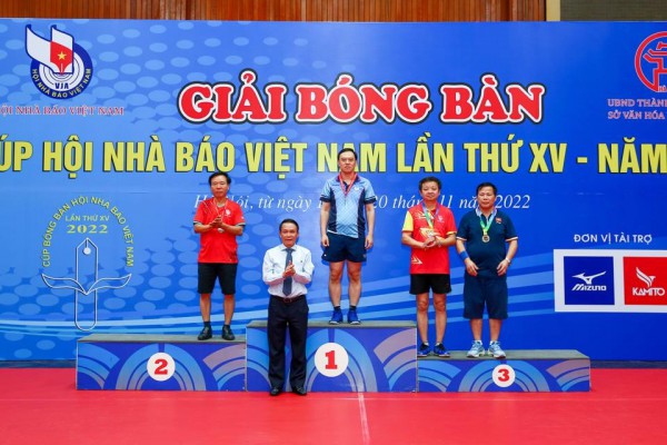 Kết thúc Giải bóng bàn Cúp Hội Nhà báo Việt Nam