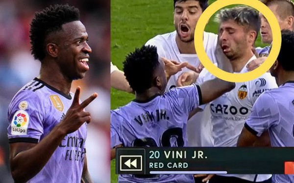 LĐBĐ Tây Ban Nha hủy thẻ đỏ của Vinicius Jr