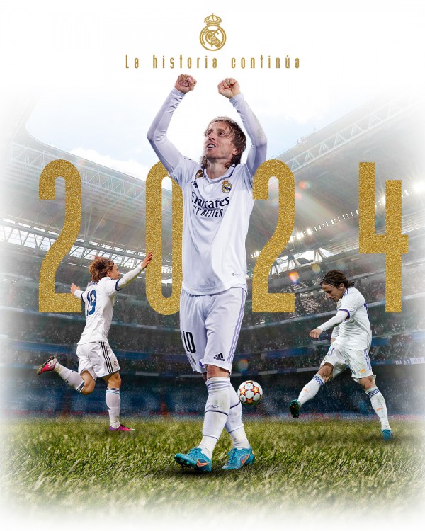 Luka Modric gia hạn hợp đồng với CLB Real Madrid