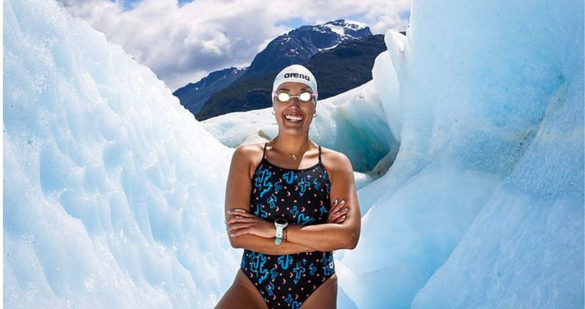 Người phụ nữ phá kỷ lục bơi lội ở... Nam Cực