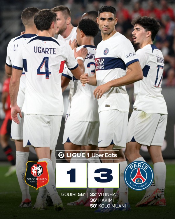 Paris Saint Germain thắng thuyết phục Rennes